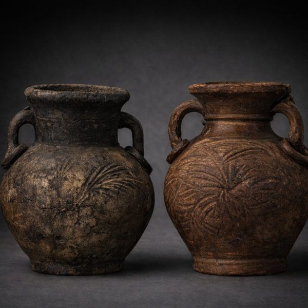 Heritage Duo - Antique Clay Jugs